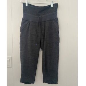 Athleta Charcoal Heather Capris Jogger Pants Womens Size Small
